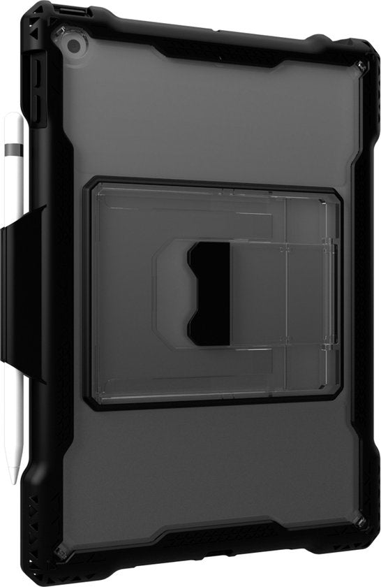 MAXCases Shield Extreme-X Schwarz mit Pencil / Buntstifthalter Apple iPad 8 (2020) / iPad 7 (2019)
