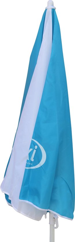 AXI Sonnenschirm ⌀125 cm – Blau/Weiß – Höhenverstellbar von 110 bis 175 cm