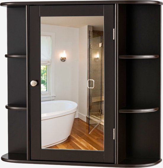 Coast -Badezimmer - Medizinschrank - Braun - 66 x 16,7 x 63 cm