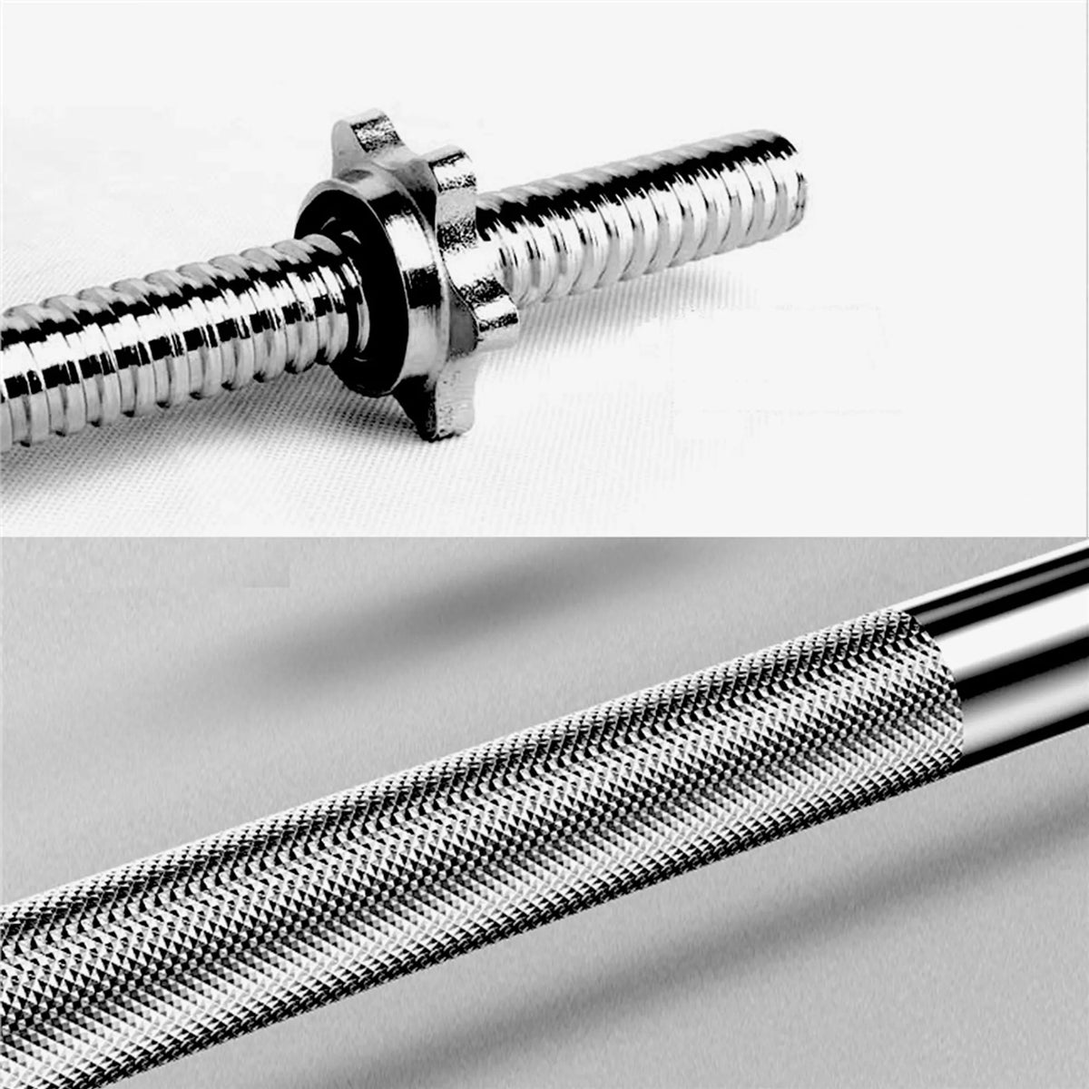 Yaheetech EZ-curl Hantelset 25 kg - Ausgestattet mit verchromter Curl-Stange und 6 Betongewichtsscheiben und Schlössern - Für Krafttraining und Muskelaufbau - Schwarzer Metallkunststoff und Beton - 120 x 26 x 26 cm