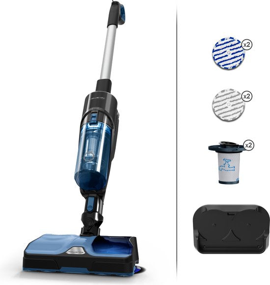 Rowenta X Combo 2in1 GZ3038 – Standstaubsauger – Trocken- und Nassreinigung – Schwarz/Blau