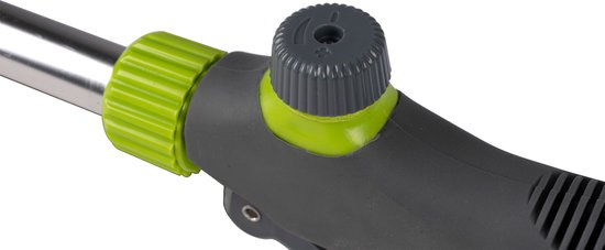 Kinzo Sprinklerkopf Gartenschlauch - Bewässerungssystem - 66 x 9 x 3,5 CM - mit 27 Bewässerungslöchern - 1/2 Anschluss für Gartenschlauch - Grün/Grau