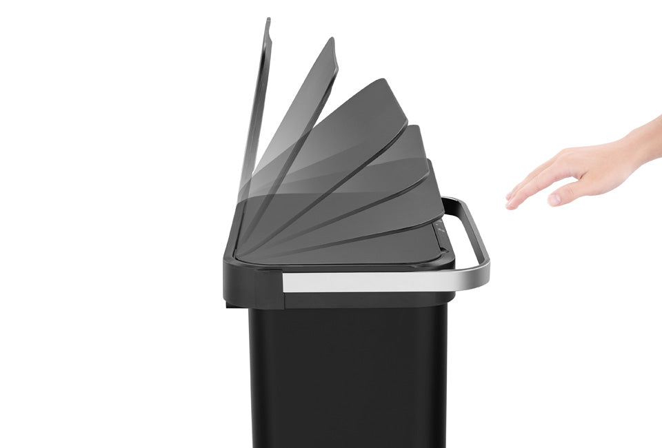 Home & Comfort 60L Eimer mit Sensor und Ozonsterilisation - Schwarz - 36x42x82cm