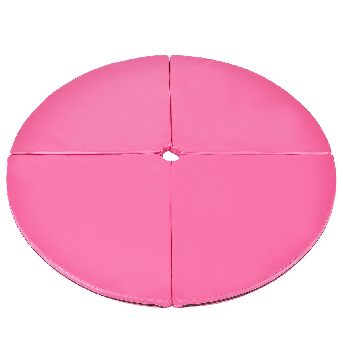 Coast Pole Dance Matte Ø150 x 5 cm Pink - Faltbare Gymnastik- & Schutzmatte mit Klettverschluss PVC