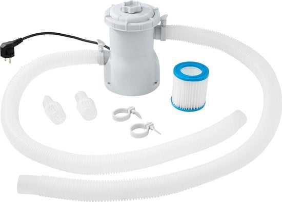 tectake - Schwimmbad - Schwimmbad rund mit Filterpumpe Ã˜ 360 x 76 cm - 403824