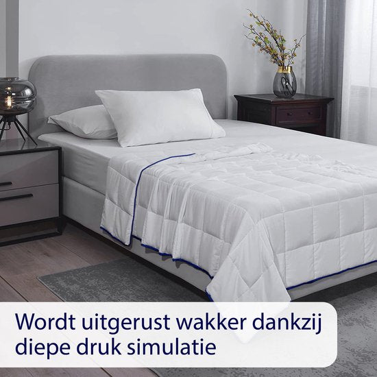 Kalm Double Weighted Blanket 13 KG - 200 x 220 CM - 7-lagiges Design - Weighted Blanket - Heavy Blanket