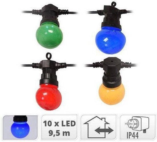 Partybeleuchtung 10 farbige LED-Birnen - 8 Lichtfunktionen