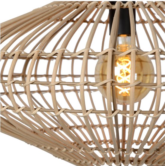 Lucide MAGALI - Hängeleuchte - Ø 56 cm - 1xE27 - Natur - Japandi