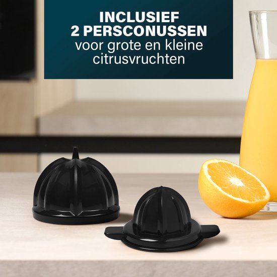 Princess Zitruspresse 201873 – 2 Presskegel – Extrem leistungsstarker Motor – 1000 W – Elektrische Zitruspresse – Presst alle Arten von Zitrusfrüchten