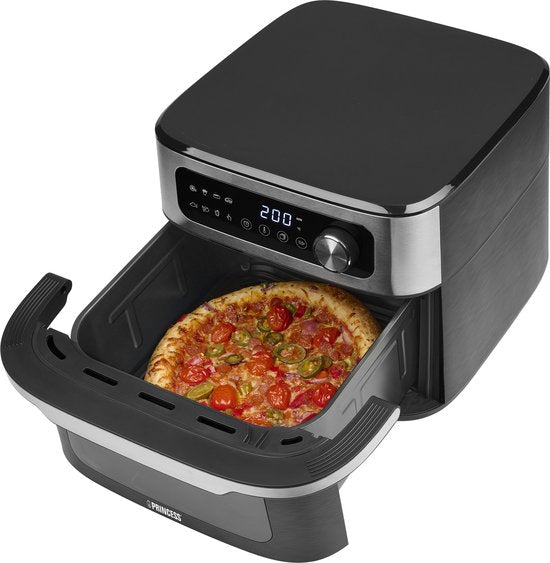 Princess Heißluftfritteuse – MaxiCrisp Digital Airfryer 10 l – 182262 – 1700 W – 8 Garprogramme – PFAS-frei – Für Pizza geeignet – Extra groß