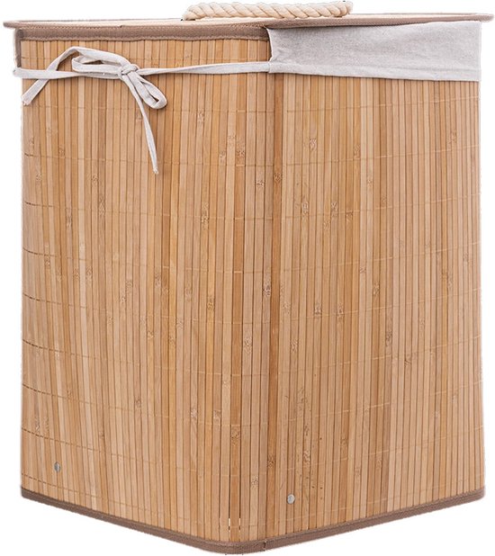 Wäschekorb aus Bambus, Eckmodell, 48 Liter – Laundry Basket Corner