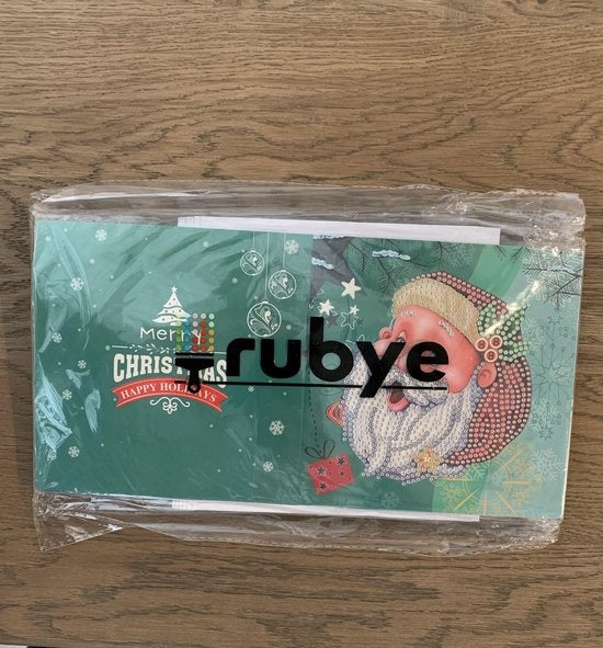 Rubye Diamantmalerei Weihnachtskarten - Diamantmalerei Erwachsene - mit Umschlägen - Weihnachten - 8 Stück