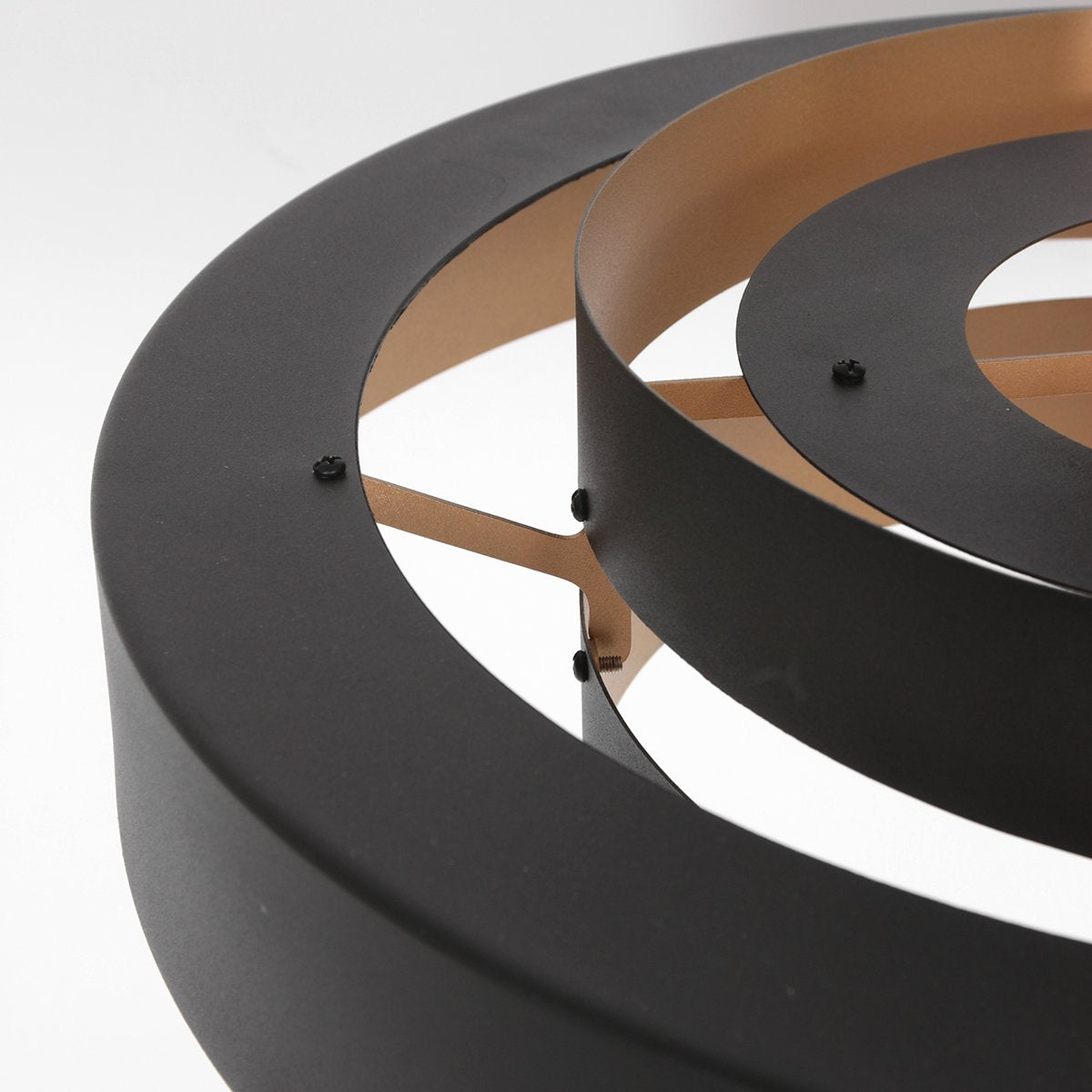 Anne Lighting Hängeleuchte Flinter - Ø50 cm - Metall - E27 - Schwarz