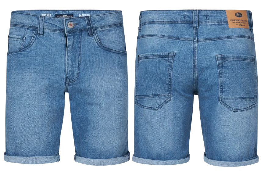 Petrol Industries Russel Denim Shorts - Medium Vintage - Größe XXXL - Shorts für Männer