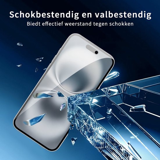 Podec 2er-Set Sichtschutz-Displayschutzfolie für iPhone 16 Pro / 17 Pro – Gehärtetes Schutzglas – Transparent und kratzfest – Displayschutz aus gehärtetem Glas