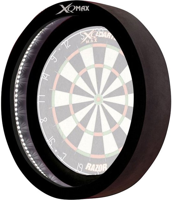 XQ Max Dartscheibe mit LED-Beleuchtung, schwarz