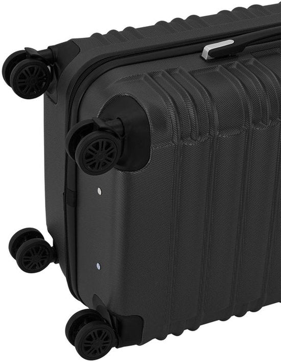 Hartschalenkoffer-Set Rom - 3-teilig - ABS - Schwarz