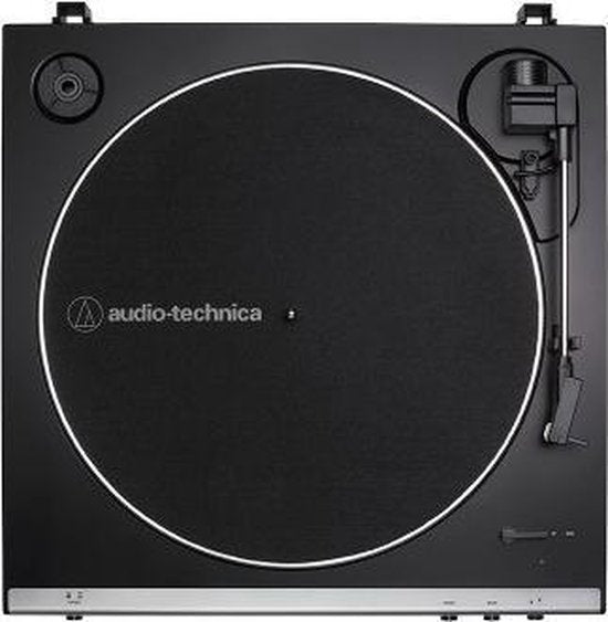 Audio-Technica AT-LP60XUSB Plattenspieler mit Riemenantrieb, grau, metallic
