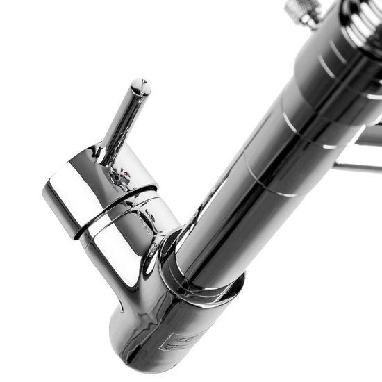 tectake Küchenarmatur - Flexibler Sprühkopf - 12 cm hoch - Doppelarmatur - 402140