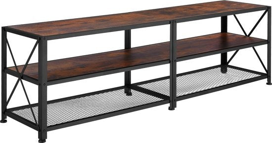 tectake - TV-Schrank - Indianapolis - industriell dunkelbraun - 404543