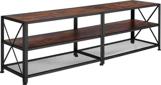 tectake - TV-Schrank - Indianapolis - industriell dunkelbraun - 404543