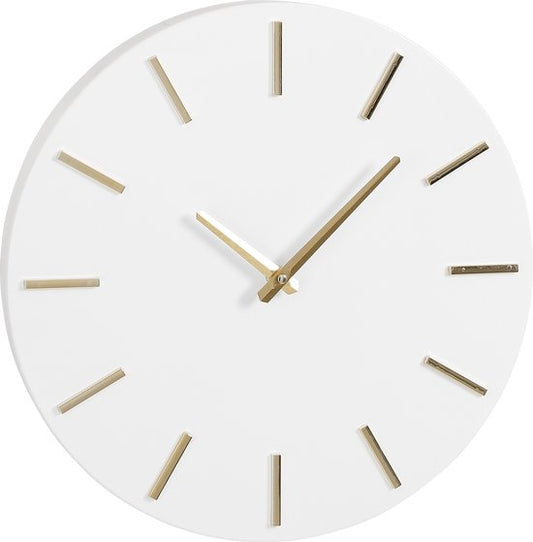 Mica Decorations Brixen Wanduhr - Ø36 cm - Weiß