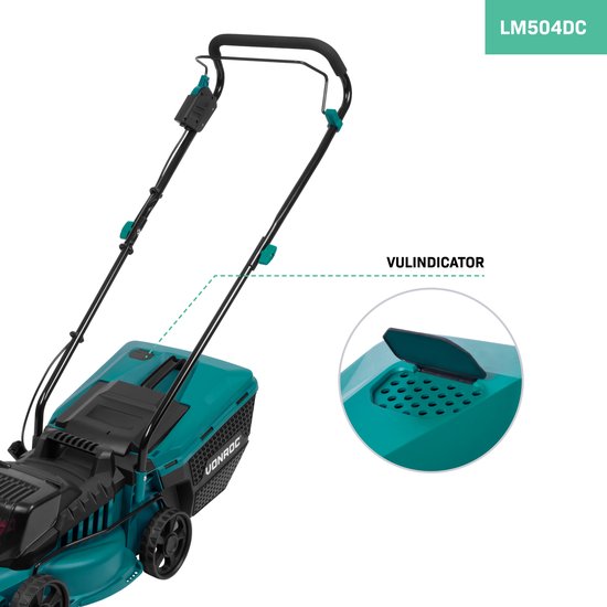 VONROC Akku-Rasenmäher - 40V - 33cm - Zentrale Höhenverstellung - Ohne Akku & Ladegerät