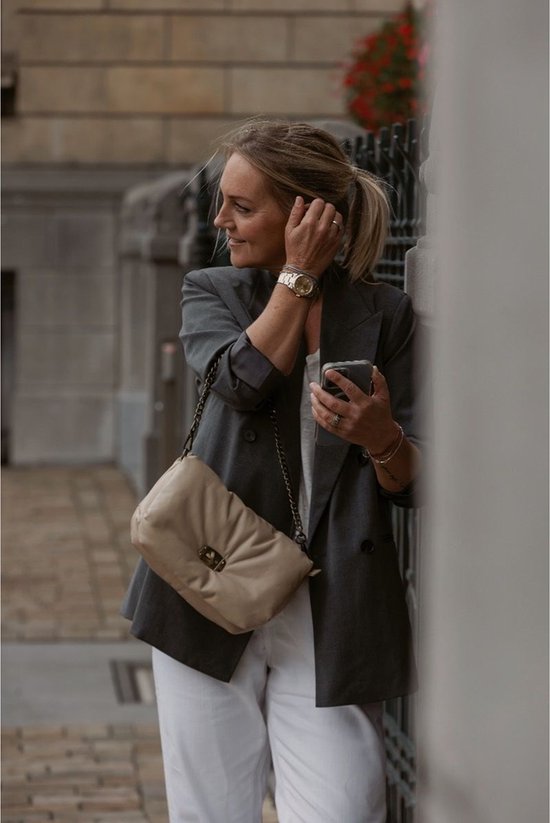 Chabo Bags - Diva Small - Umhängetasche - Crossbody Tasche - Leder - Creme