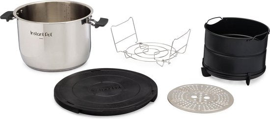 Instant Pot Pro Crisp 7,6 l Multikocher + Heißluftfritteuse – 11-in-1-Schnellkochtopf – Slow Cooker – Sous-vide – Heißluftfrittieren – Zwei abnehmbare Deckel – Bis zu 8 Portionen