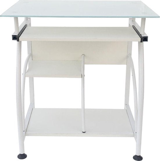 Schreibtisch Laptop-Computertisch - platzsparend - 70 cm x 50 cm - weiß