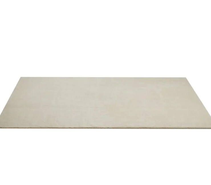 tectake Soft Zone Teppich - Kurzflor - Extra weich - Beige - 200 × 290 cm
