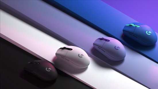 Logitech G305 Lightspeed Gaming-Maus, Bluetooth, optisch, blau, 6 Tasten, 12.000 dpi, beleuchtet, ergonomisch
