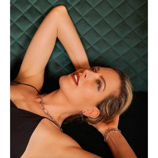 Laura Ferini Damen Halskette Valentina Silber - Silber Gliederkette - 18K Weißgold vergoldet - Halskette - Halskette - Schmuck - Accessoires - Damen Gliederkette