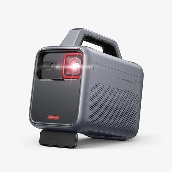 Nebula Mars 3 Schwarzer Outdoor-Projektor – Auflösung 1920 × 1080 – 1000 ANSI-Lumen – 185 Wh Akku – IPX3 wasserdicht – Bis zu 15 Stunden Wiedergabezeit – KI-Bildanpassung