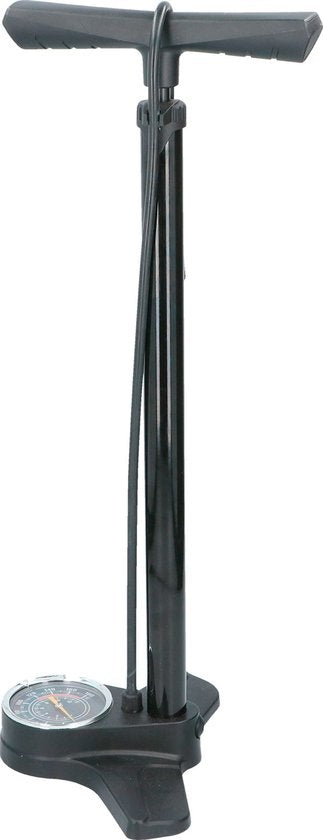 Dunlop Fahrradpumpe mit Manometer - Doppelventil - Holländisches Ventil/ Französisches Ventil/ Auto Ventil