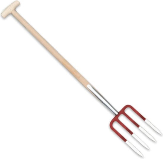 Gartenkraft Mistgabel - 4 Zinken - Stiellänge 85 cm - Holz