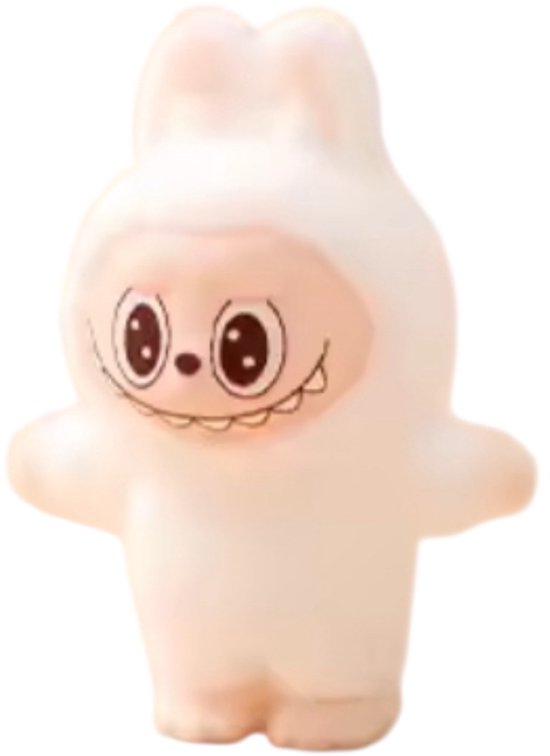 Kawaii-Monster-Figur – Macaron-Stil – 4,5 cm – stehend – weiß – PVC-Figur – Überraschungsgeschenk – Dekoration & Spielzeug für Kinder