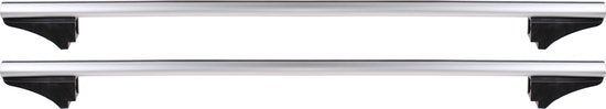 Twinny Load Dachträgerset F01 – Flybar Aluminium-Dachträger – Für Fahrzeuge mit offenen oder geschlossenen Dachreling – Abschließbar – TÜV-GS-geprüft – 124 cm – Maximale Tragkraft 100 kg