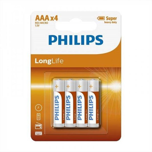 Philips LongLife Akku AAA 4er-Pack
