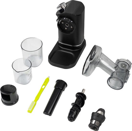 Safecourt Kitchen - Slowjuicer - Entsafter - Gemüse- und Obstpresse - 300ml - Schwarz