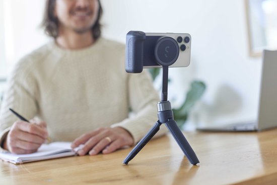 ShiftCam SnapPod magnetisches Handy-Stativ - magnetischer Selfie-Stick - Stativ - MagSafe-kompatibel - mit magnetischer Befestigung - Blue Jay (blau)
