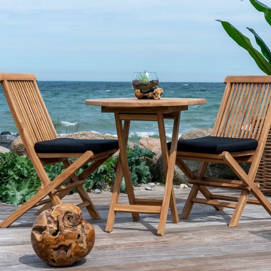 Haus Nordic Esstisch Oviedo Teak Rund Ø70cm