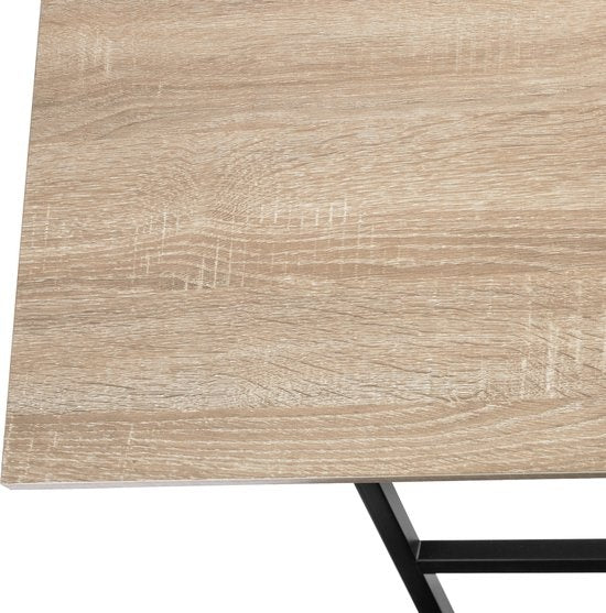 tectake - 2er-Set Beistelltische Phoenix klappbar - hellbraun - 404778