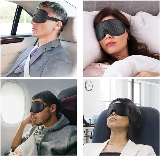 Northwall Schlafmaske Luxe - 100% Entstaubung - 3D-Gedächtnisschaum