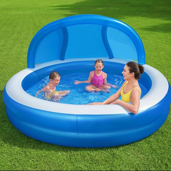 Bestway – Schwimmbecken – mit – Überdachung – „Sommertage“ – 241 × 140 – cm