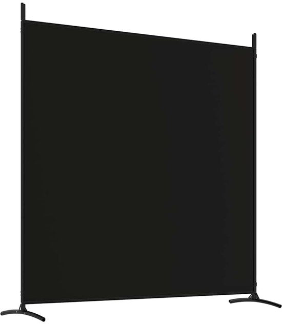 vidaXL – Raumteiler – mit – 4 – Paneelen – 698 x 180 – cm – Stoff – schwarz