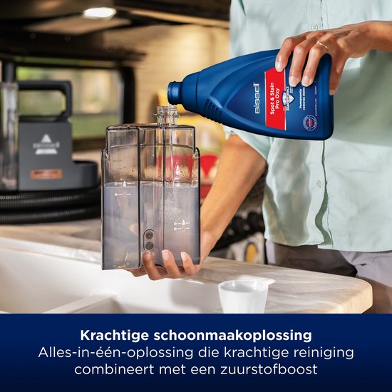 BISSELL SpotClean Cordless – tragbarer Fleckenreiniger – kabelloser Teppichreiniger, Sofa-Reiniger, für Auto, Matratze, Sneaker- und Sesselreiniger – Kabelloser Teppichreiniger – Reinigungsgerät mit Dreifachwirkung – bis zu 30 Minuten Betriebsdauer – 3681