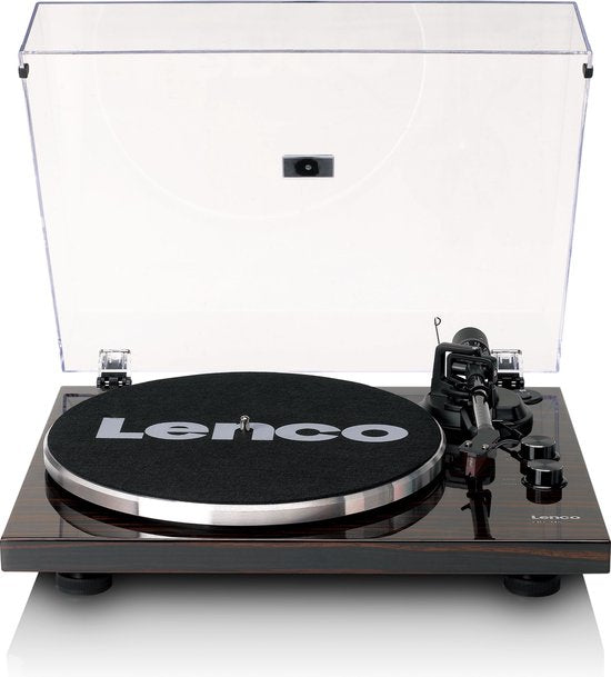 Lenco Plattenspieler mit Bluetooth - Ortofon 2M Red Cartridge und Anpressgewicht - Lenco Expertise Linie - LBT-345WA - Braun