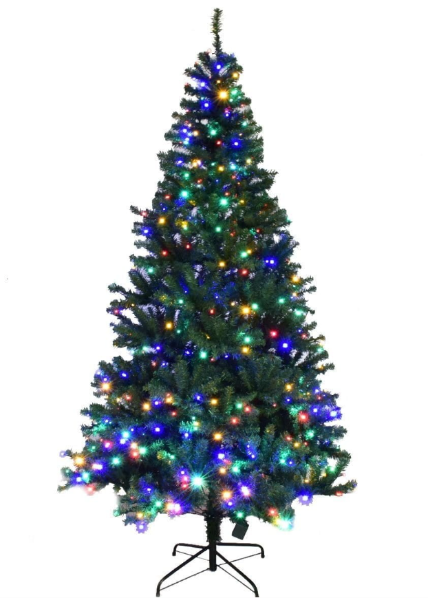 Coast Künstlicher Weihnachtsbaum mit LED-Lichtern - 210 cm - Grün - Ø 115 cm