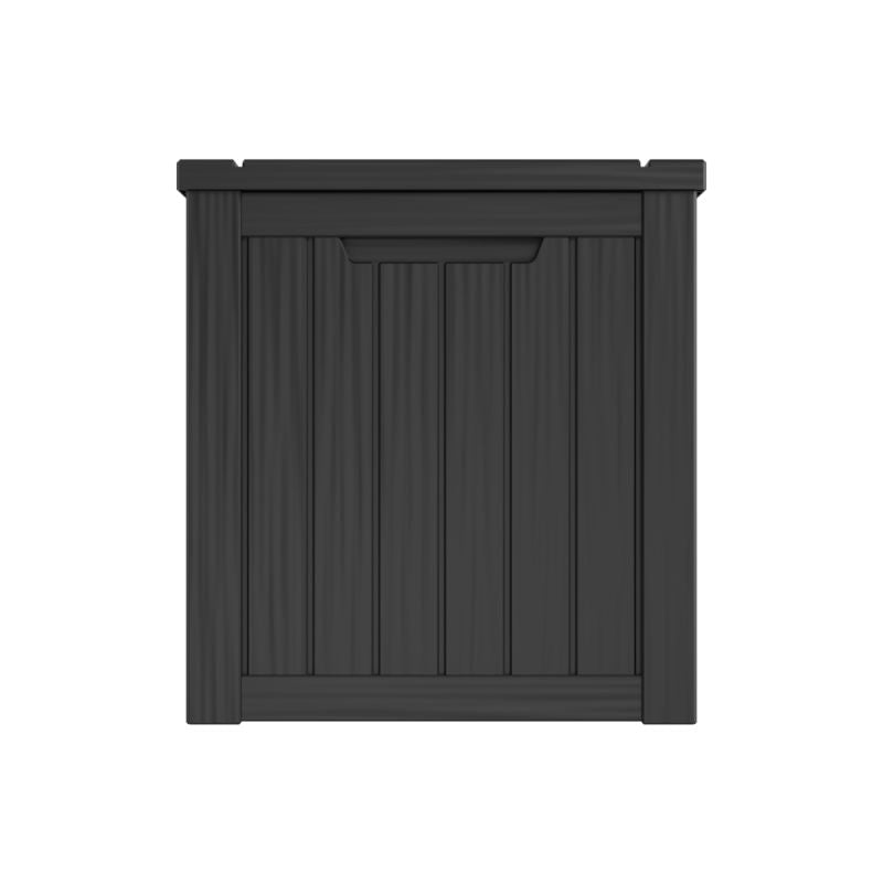LifeGoods Cushion Box L - Kunststoff - 570L - Gasdruckfeder - Wetterfest - XXL Aufbewahrungsbox - Dunkelgrau
